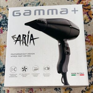 Gamma+ Aria Black Hair Dryer ITALY